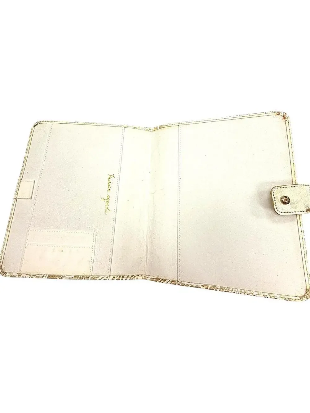 Lilly Pulitzer Gold Metallic Floral Agenda Cover
